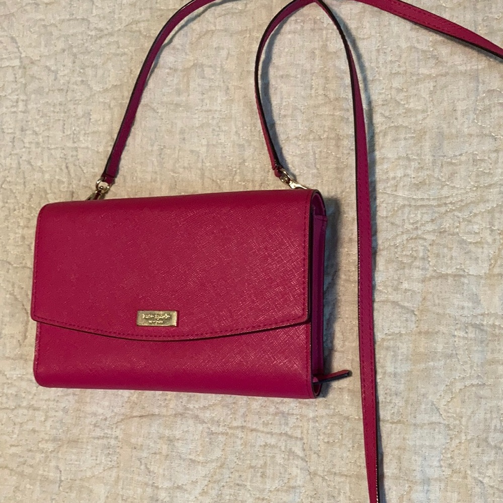 Kate Spade Hot Pink Crossbody Wallet Bag